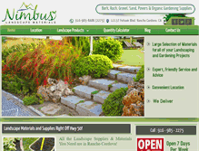 Tablet Screenshot of nimbuslandscapematerials.com